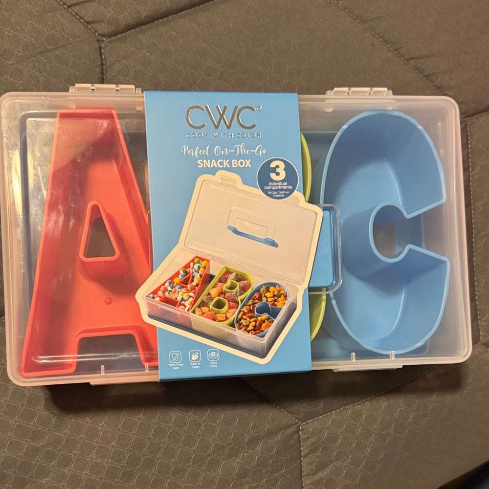 CWC Snack Box with Alphabet Compartments